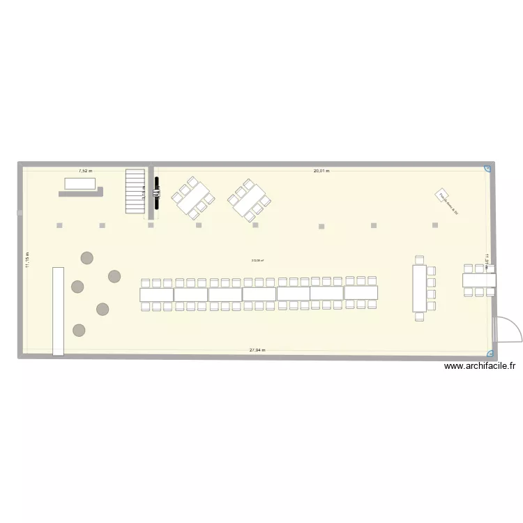 Plan Rooftop de Lily. Plan de 1 et 312 m² Plan Rooftop de Lily. Plan de 1 et 312 m²