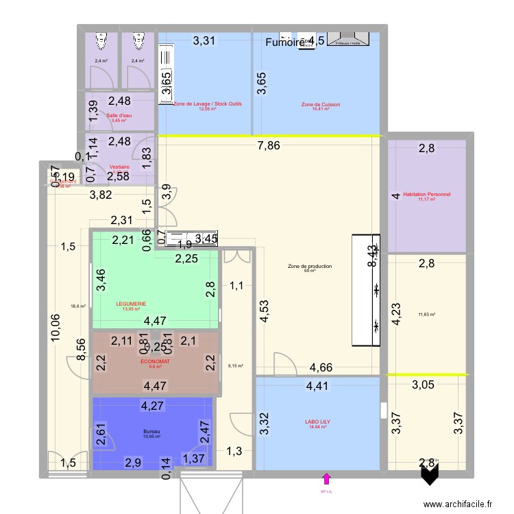 Plan Sidi Daoud etape 4. Plan de 16 pièces et 202 m2