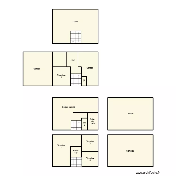DOUARNENEZ SPILLMANN. Plan de 