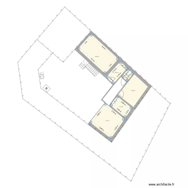 Plan maison N°7 La Turballe. Plan de 6 et 53 m² Plan maison N°7 La Turballe. Plan de 6 et 53 m²