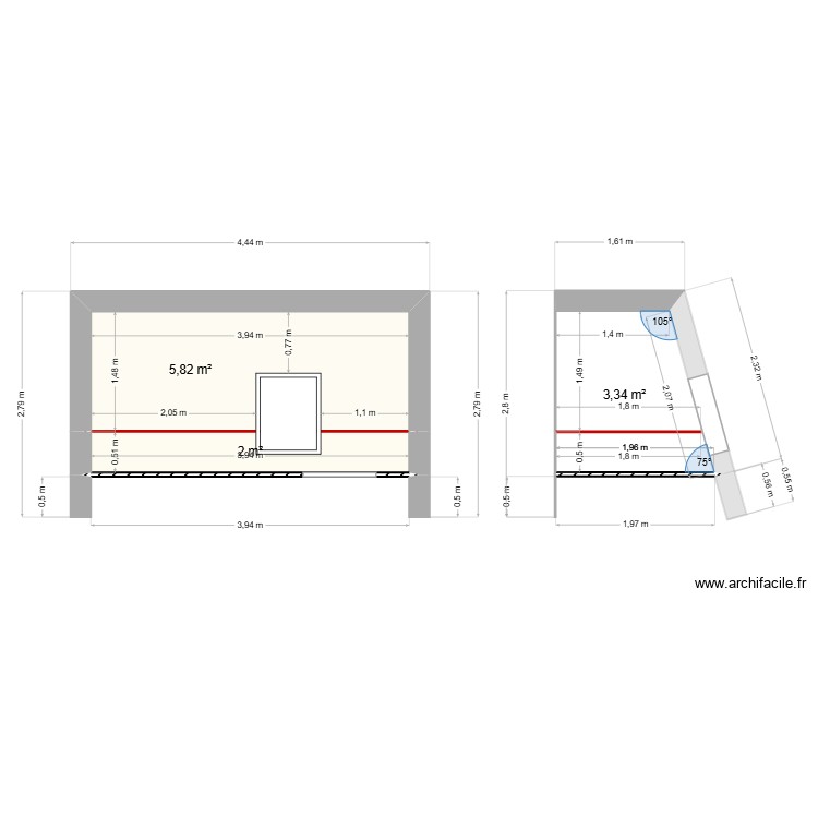 3eme etage - comble. Plan de 0 pièce et 0 m2