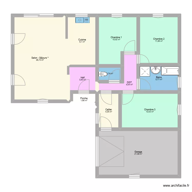 REALISATION DE PROJETS MMH. Plan de 