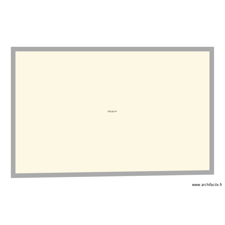 comun 1. Plan de 1 pièce et 135 m2