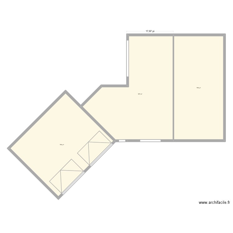 nuckle. Plan de 3 pièces et 229 m2