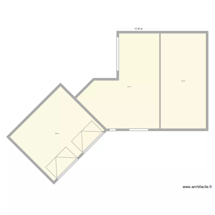 nuckle. Plan de 3 pièces et 229 m²