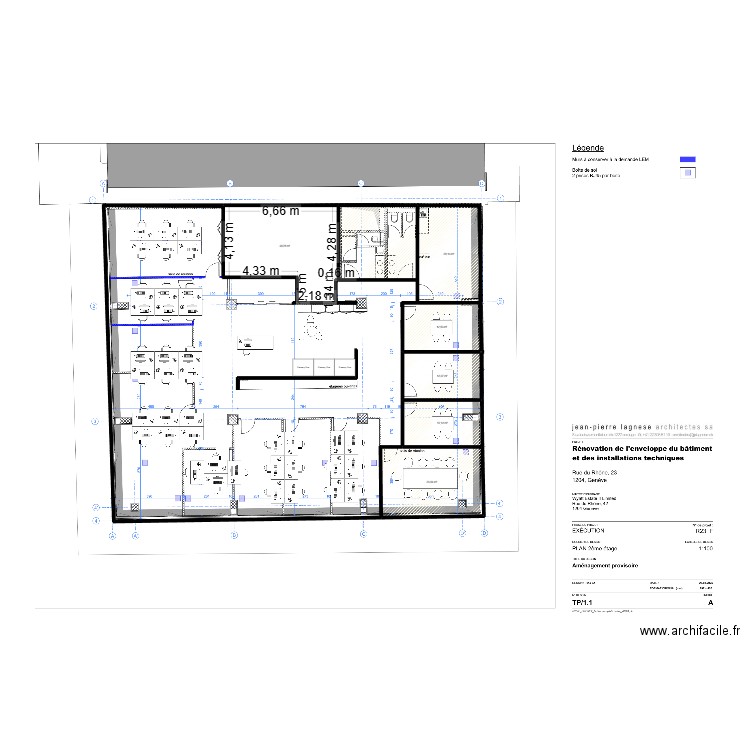 LHH - Rhône 23. Plan de 8 pièces et 392 m2