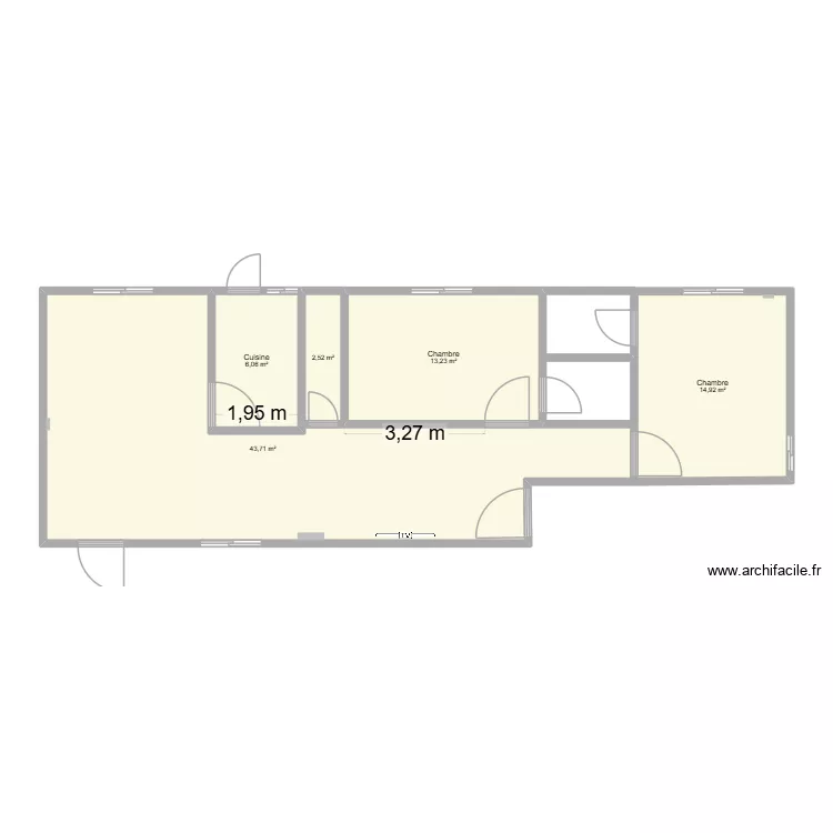 appartement. Plan de 5 et 80 m² appartement. Plan de 5 et 80 m²