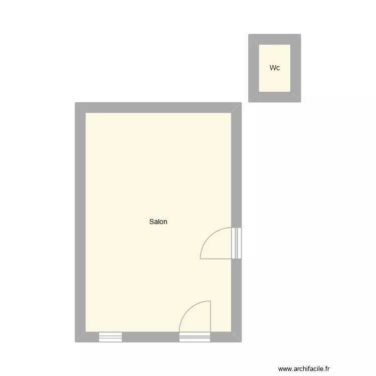 350602606. Plan de 2  et 22 m²