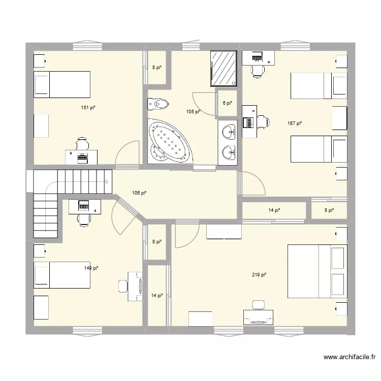 FG-48B1. Plan de 12  et 91 m²