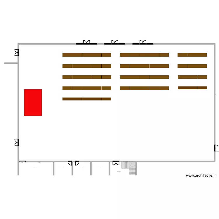 loto amicale complexe. Plan de 1  et 1160 m²