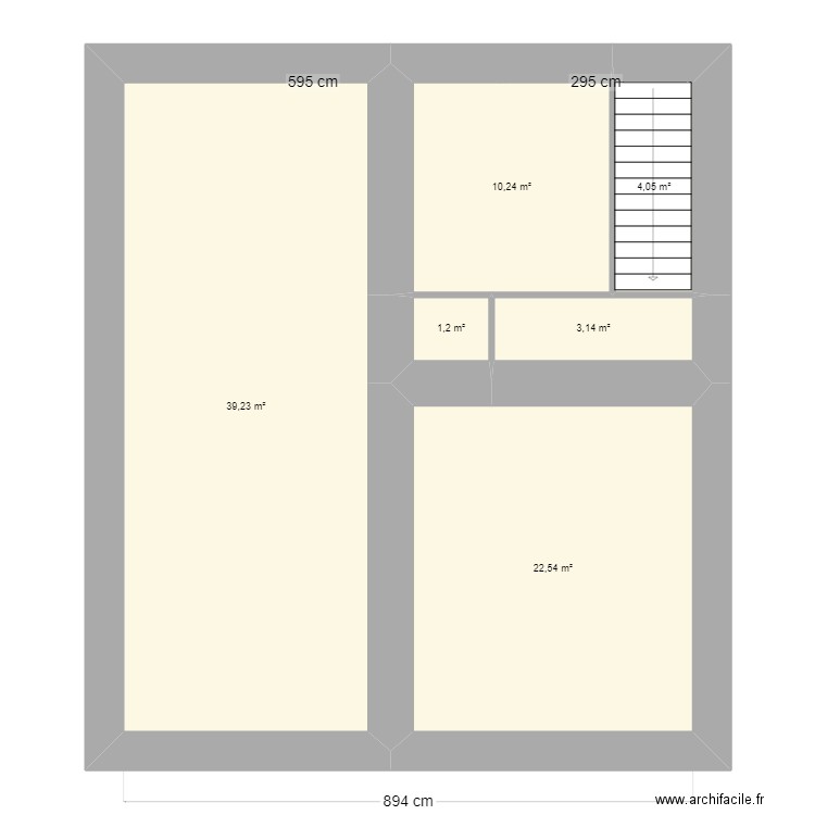 morra. Plan de 14 pièces et 165 m2