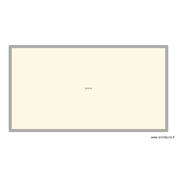 braine. Plan de 1 pièce et 120 m2