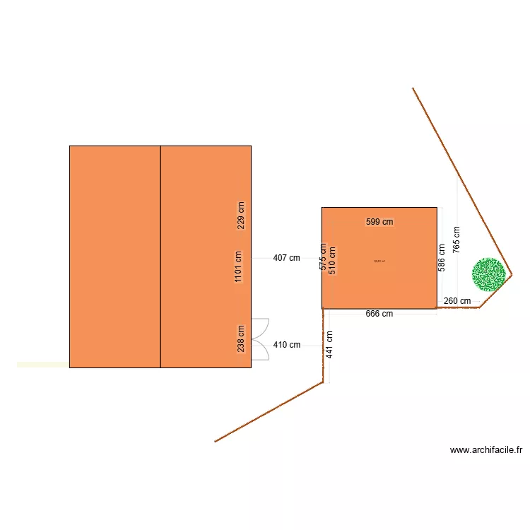 EBAUCHE GARAGE. Plan de 
