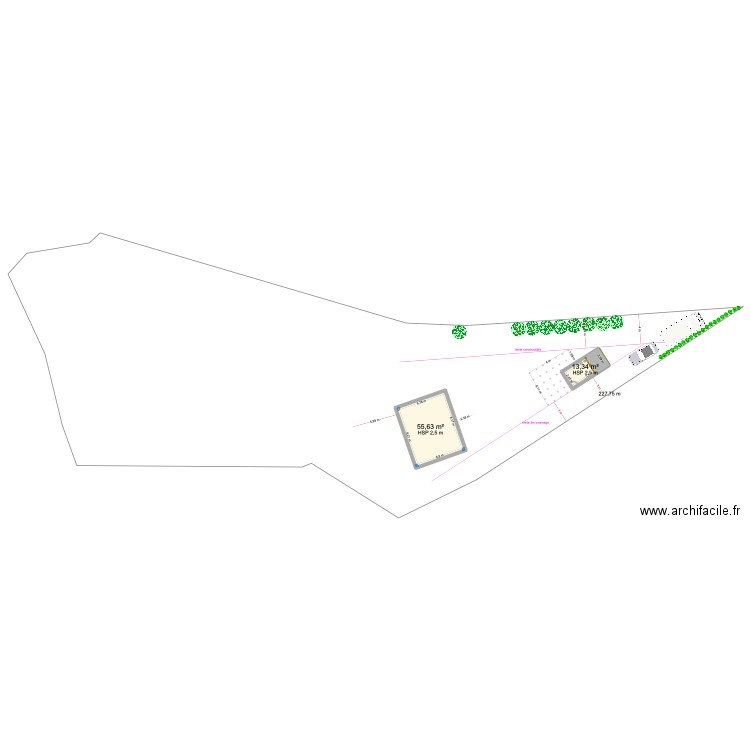 PLAN Général. Plan de 4 pièces et 124 m2