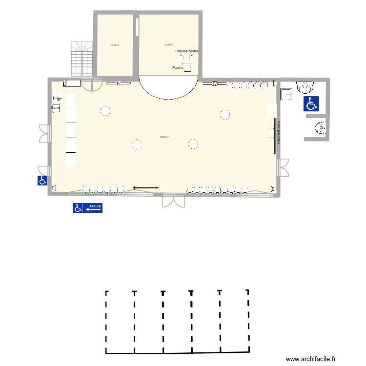 Proudhon base colibri. Plan de 3  et 202 m²