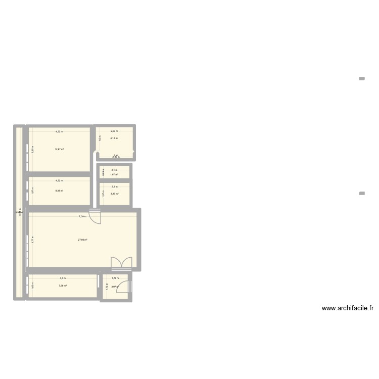 Pasteur 55 - Appartement. Plan de 0 pièce et 0 m2