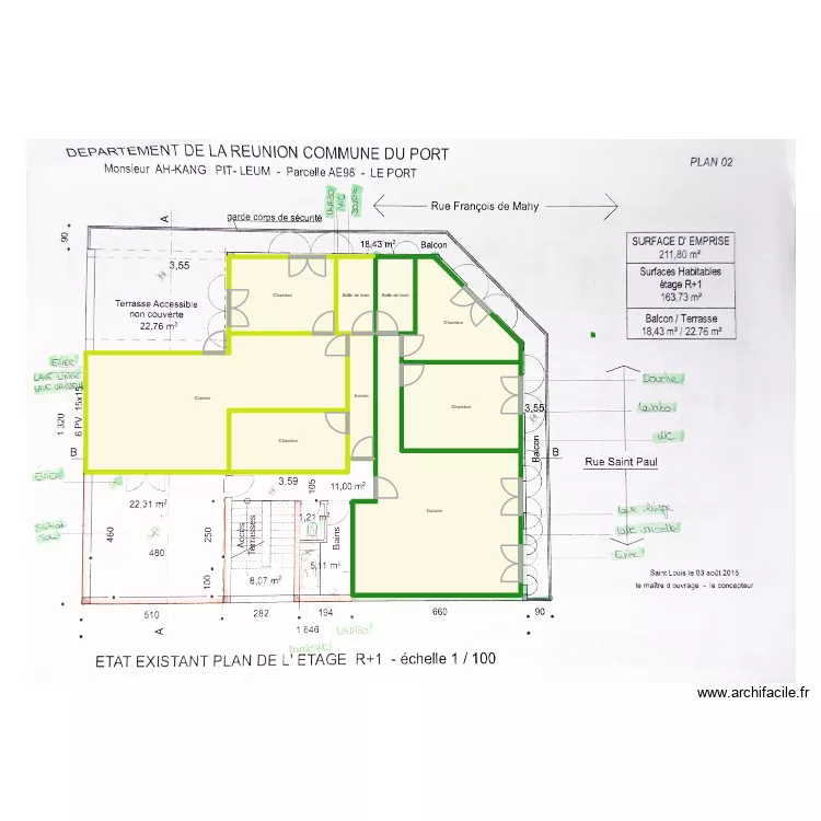 LA PETITE BRASSERIE. Plan de 9  et 135 m²