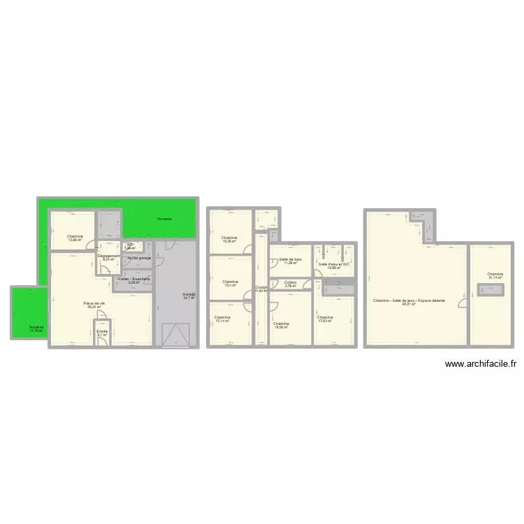 PIERSON VIGOLO. Plan de 28 Pièces et 446 m² PIERSON VIGOLO. Plan de 28 Pièces et 446 m²