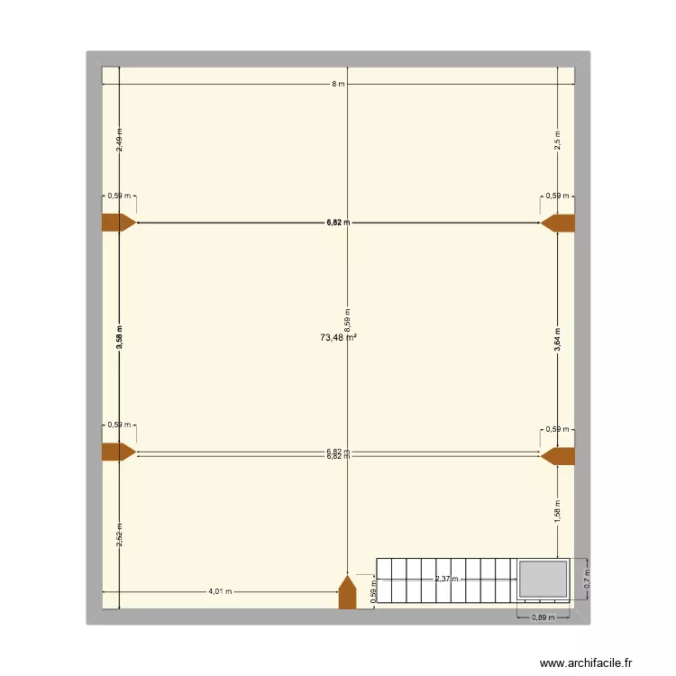 picot grenier. Plan de 
