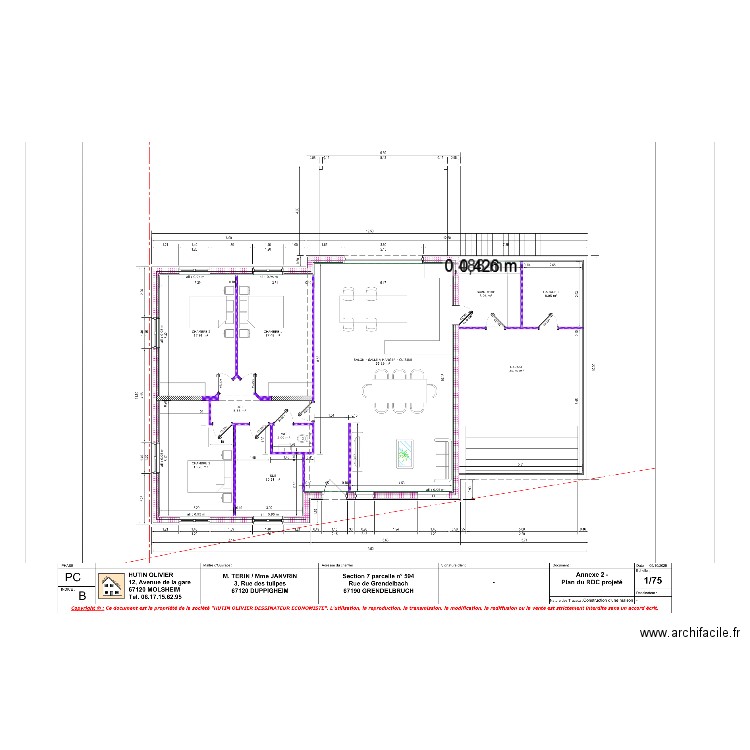 ELEC RDC GRENDEL. Plan de 0 pièce et 0 m2