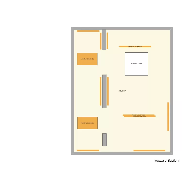 Voisins Sente des Carri&egrave;res. Plan de 