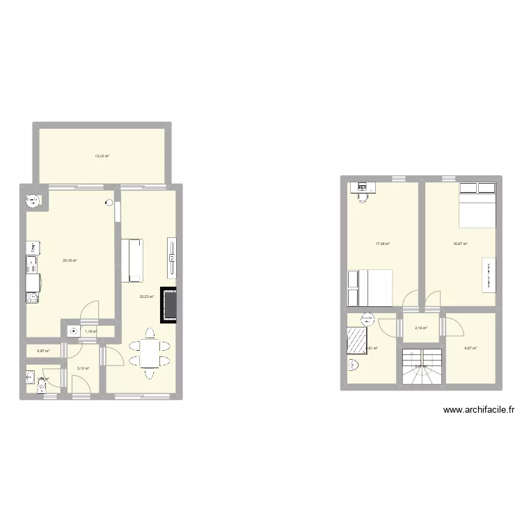 Exercice sacado. Plan de 