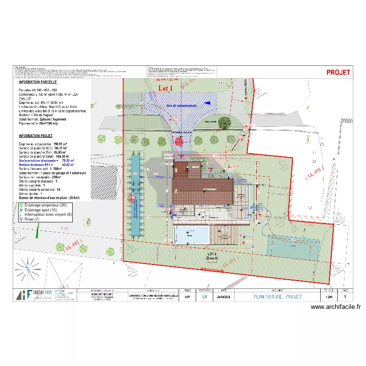 moulary exterieur. Plan de 