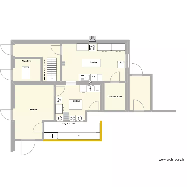 Nouvelle cuisine_1. Plan de 7 pièces et 66 m²