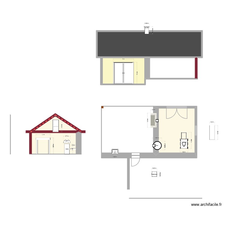 Cuisine &eacute;t&eacute;. Plan de 0 pièce et 0 m2