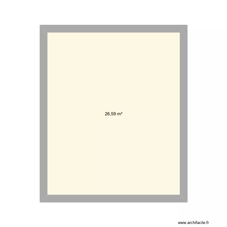 Ceyze Maison. Plan de 1 Pièce et 27 m²