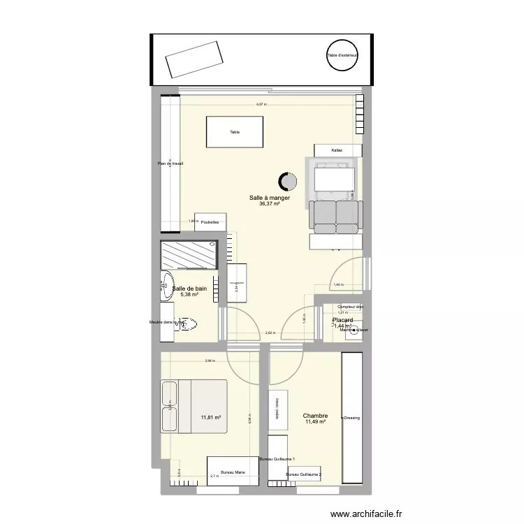 APPARTTTT.3. Plan de 5 Pièces et 67 m² APPARTTTT.3. Plan de 5 Pièces et 67 m²