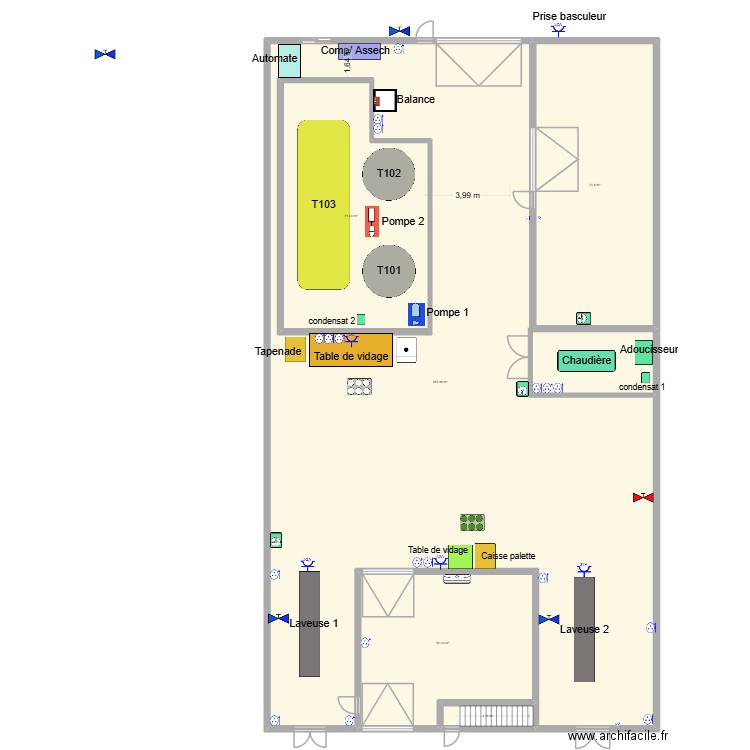 HAU Trialp 1 ELEC + Eau 2. Plan de 5 pièces et 636 m2
