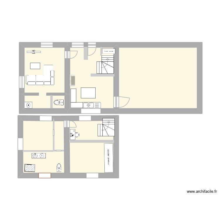 Maison. Plan de 0 pièce et 0 m2