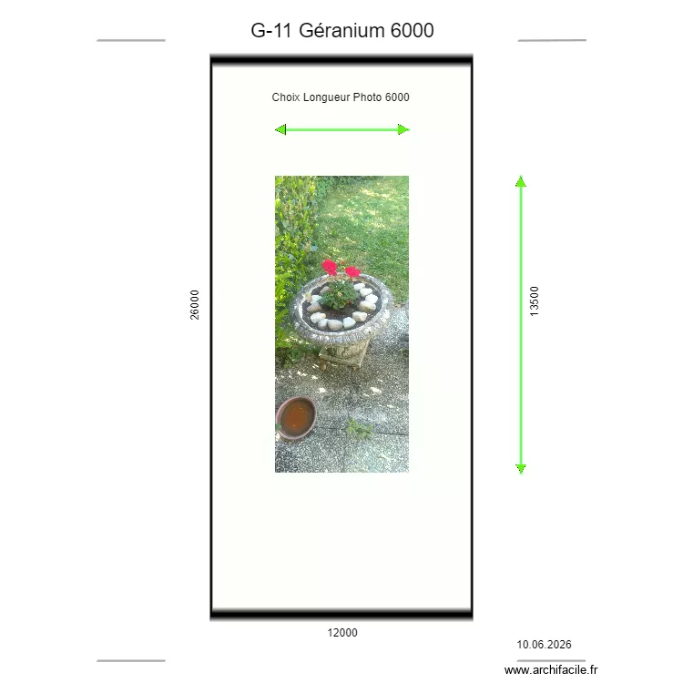 G-11 Géranium 6000. Plan de G-11 Géranium 6000. Plan de