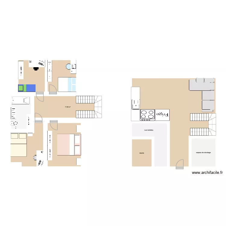 Ma maison. Plan de 10  et 163 m²