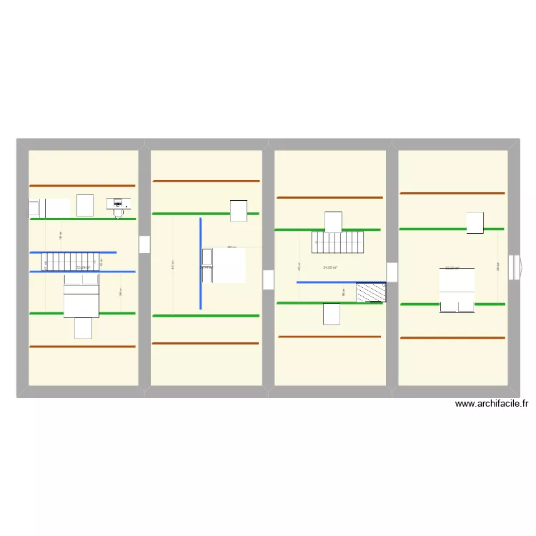 etage 2 GRENIER Manoir. Plan de 