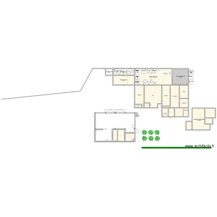 EXPLOITATION 3. Plan de 26 pièces et 1198 m2