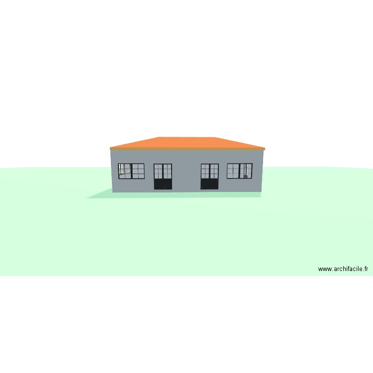 Plan 1. Plan de 1 pièce et 66 m2