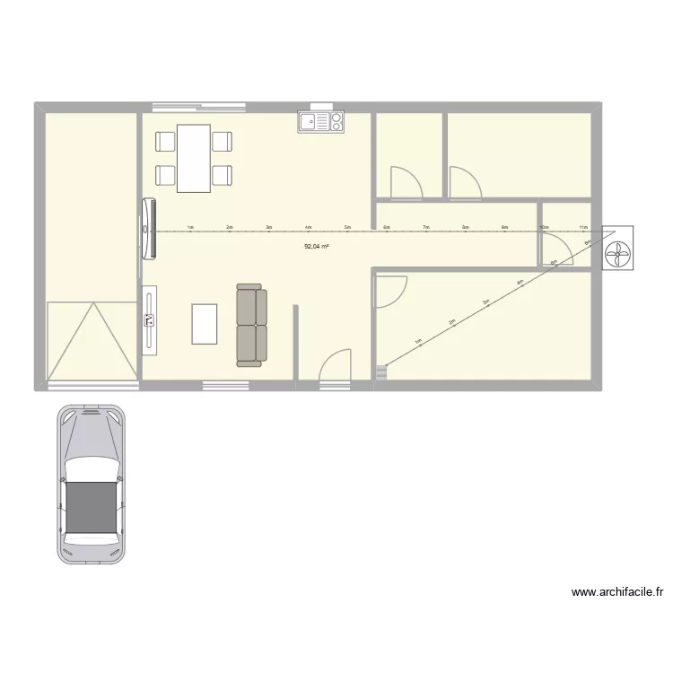 soulas. Plan de 1 Pièce et 92 m² soulas. Plan de 1 Pièce et 92 m²