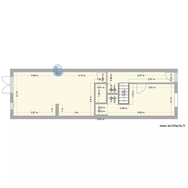Vaudrée 122 REZ PERMIS. Plan de 8 Pièces et 82 m² Vaudrée 122 REZ PERMIS. Plan de 8 Pièces et 82 m²