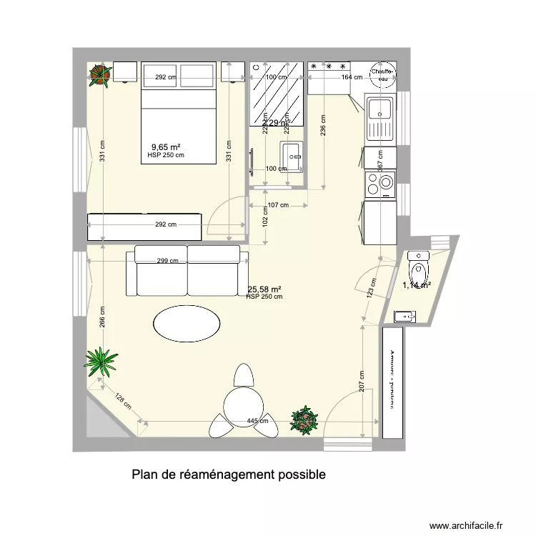 260 FSM POUGET REAMANEGEMENT POSSIBLE. Plan de 