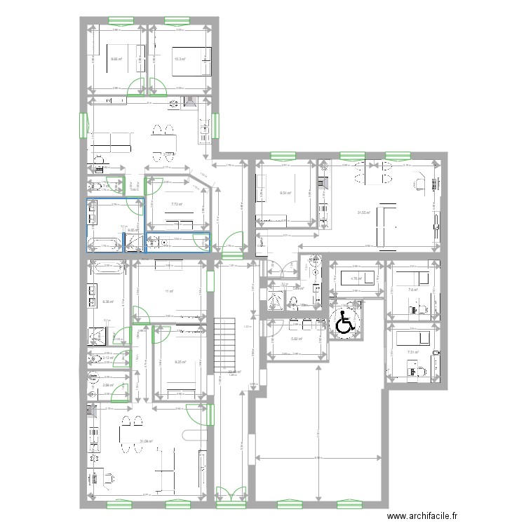 Sentourens RDC modifié client. Plan de 0 pièce et 0 m2