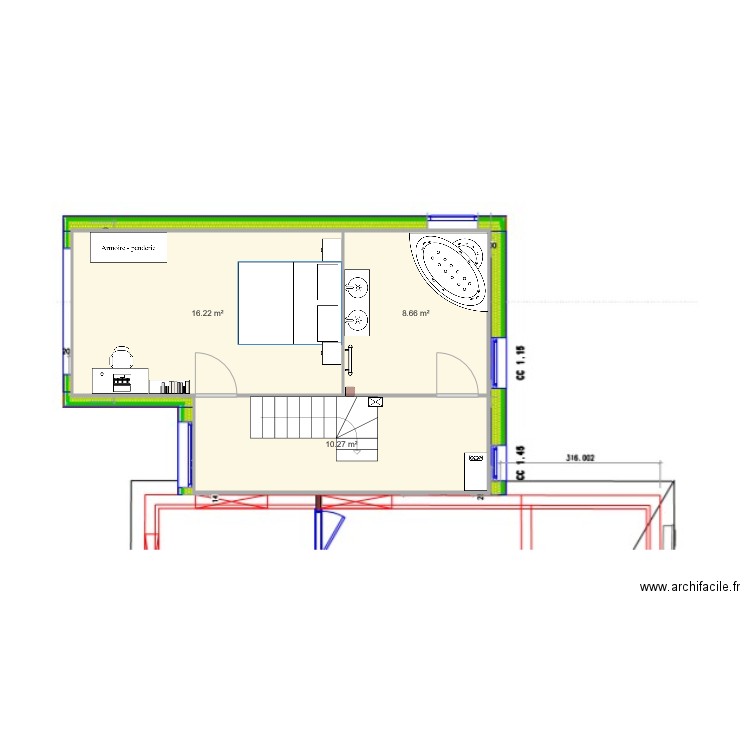 Julie Fèvre RDC meublé modifié 24 aout. Plan de 0 pièce et 0 m2