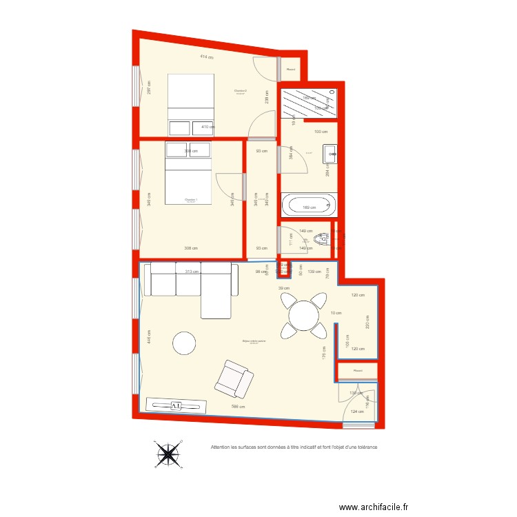 BI 1324 côté. Plan de 0 pièce et 0 m2