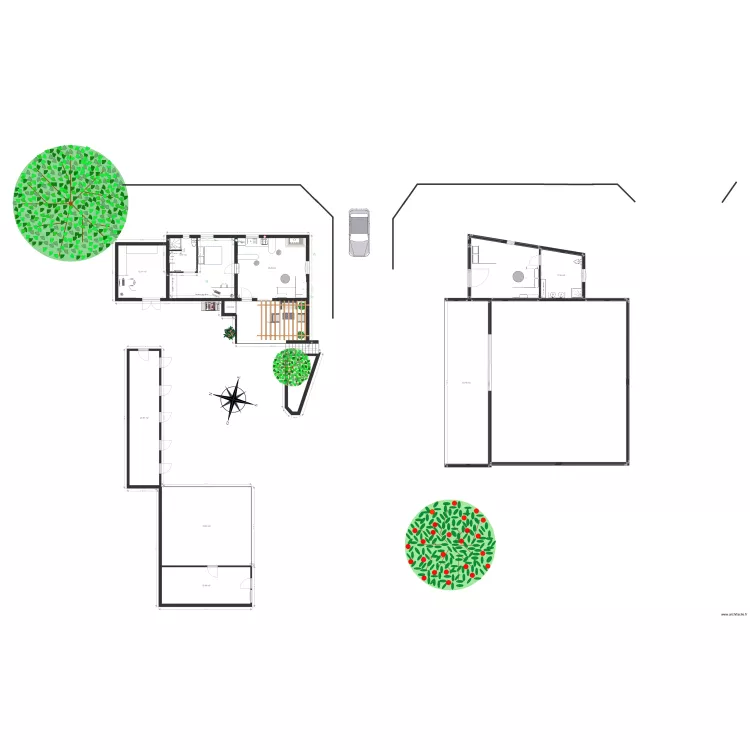 pech vigayral vue en plan1. Plan de 