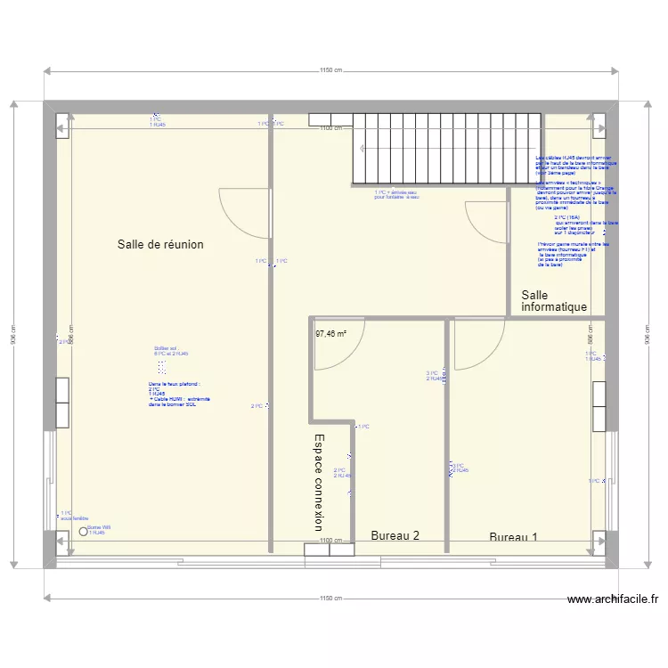 STEF &eacute;tage V3.3 Electricit&eacute; 20220628. Plan de 