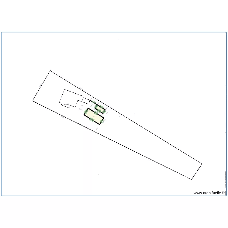 plan de masse avec piscine. Plan de 