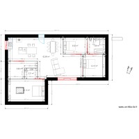 plan en l maison