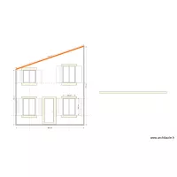 Facade OUEST BATIMENT avec fenetre hautes et encadrement 08012021