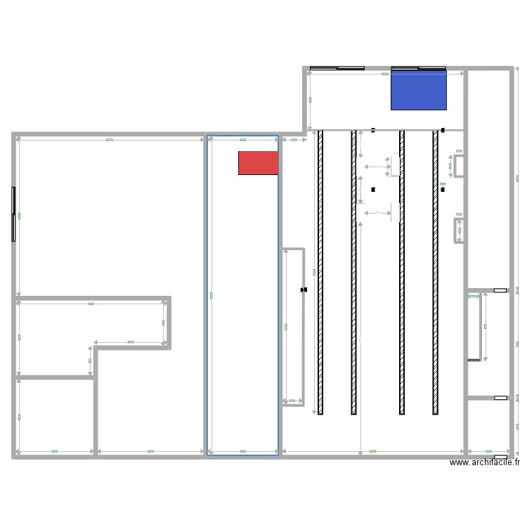 Plan - Salle Blanche de Torvilliers. Plan de 6 pièces et 503 m2